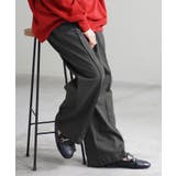 アースグレー | パンツ ワイド センターライン | HUG.U