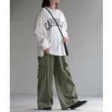 アッシュグリーン | パンツ カーゴ ワイド | HUG.U