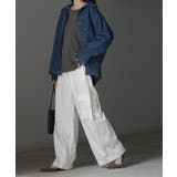 ホワイト | パンツ カーゴ ワイド | HUG.U