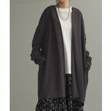 モーブグレー | カーディガン ロング 変形 | HUG.U