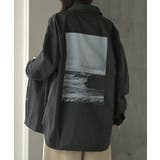 ブラック | ジャケット バック プリント | HUG.U