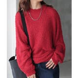 レッド | ニット セーター ロング | HUG.U