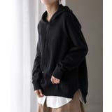 ブラック | パーカー ニット リブニット | HUG.U