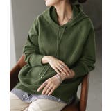 カーキ | パーカー ニット リブニット | HUG.U