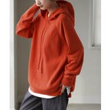 ブラッドオレンジ | パーカー ニット リブニット | HUG.U