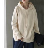 アイボリー | パーカー ニット リブニット | HUG.U