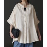 オフホワイト | シャツ ダブルガーゼ 体型カバー | HUG.U