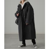 ブラック | アウター 中綿 ロングコート | HUG.U