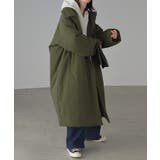 カーキ | アウター 中綿 ロングコート | HUG.U