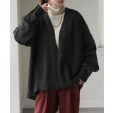 ブラック | カーディガン 体型カバー レディース | HUG.U