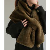 カーキ | マフラー フェイク ファー | HUG.U