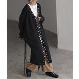 ブラック | カーディガン 大粒 パール | HUG.U