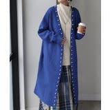 ブルー | カーディガン 大粒 パール | HUG.U