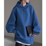 ブルー | パーカー スポンジニット ニットパーカー | HUG.U