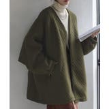 カーキ | ジャケット キルティング ドルマン | HUG.U