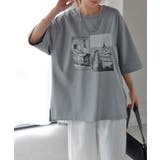 アッシュブルー | Tシャツ プリント 接触冷感 | HUG.U