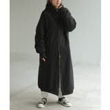 ブラック | パーカー ボア ロング | HUG.U