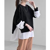 ブラック×ホワイト | ニット チクチクしない スポンジニット | HUG.U