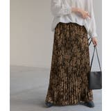 ブラウンベース | スカート 花柄 ニットスカート | HUG.U