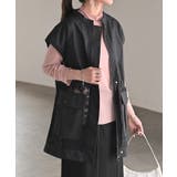 ブラック | ベスト ジレ レース | HUG.U