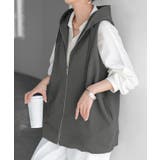 アースグレー | ベスト スウェット パーカー | HUG.U