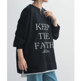 ブラック | スウェット キーネック ロゴ | HUG.U