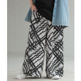 ブラッシュブラック | パンツ 柄 ワイドパンツ | HUG.U