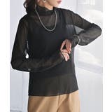 ブラック | シアートップス レイヤード インナー | HUG.U