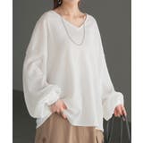 ホワイト | シャツ 楊柳シャツ レディース | HUG.U