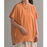 ライトオレンジ | Tシャツ 接触冷感 タック | HUG.U
