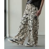 アイボリー | パンツ ワイド 花柄 | HUG.U