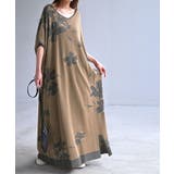 ベージュ | ワンピース ジャガード ニット | HUG.U