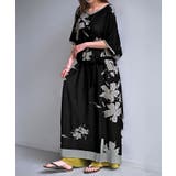 ブラック | ワンピース ジャガード ニット | HUG.U