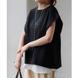 ブラック | Tシャツ ボックス袖 レディース | HUG.U