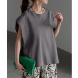 アースグレー | Tシャツ ボックス袖 レディース | HUG.U