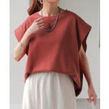 レッド | Tシャツ ボックス袖 レディース | HUG.U