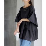 ブラック | Tシャツ レディース フレア | HUG.U