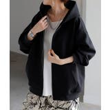 ブラック | パーカー ダンボール チュニック | HUG.U