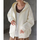 ホワイト | パーカー ダンボール チュニック | HUG.U