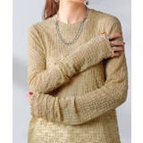 ベージュ | シアートップス レイヤード レース | HUG.U