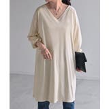 アイボリー | チュニック ロンT 接触冷感 | HUG.U