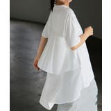 ホワイト | Tシャツ シフォン レディース | HUG.U