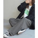 ストーングレー | パンツ ワイド ワッフル | HUG.U