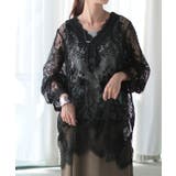 ブラック | Tシャツ レース シアー | HUG.U