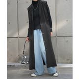 ブラック | ベスト ジレ ロング | HUG.U