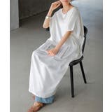 ホワイト | ワンピース ロング 半袖 | HUG.U