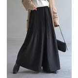 ブラック | パンツ ワイド プリーツ | HUG.U