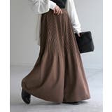 モカブラウン | パンツ ワイド プリーツ | HUG.U
