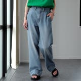 デニムブルー | デニムパンツ レディース 綿100% | HUG.U