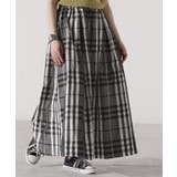 ブラック | スカート 軽量 チェック | HUG.U